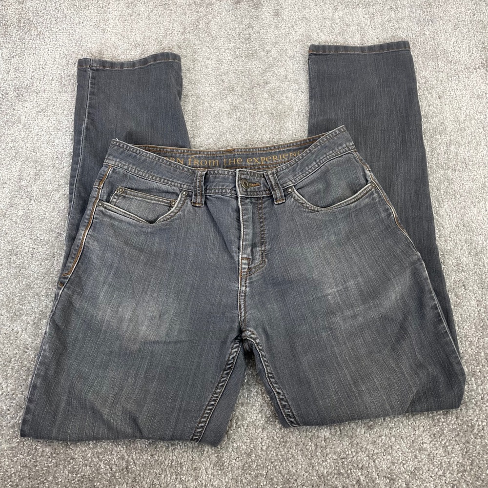 Prana Jeans Mens 30 x 31 Slim Fit Denim Faded Dark Gray (Sz Tag 30x32)